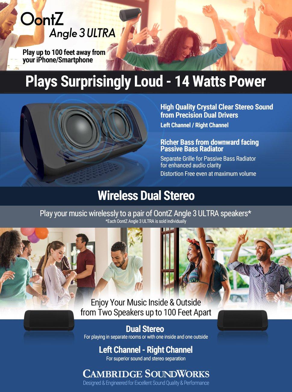 oontz wireless dual stereo