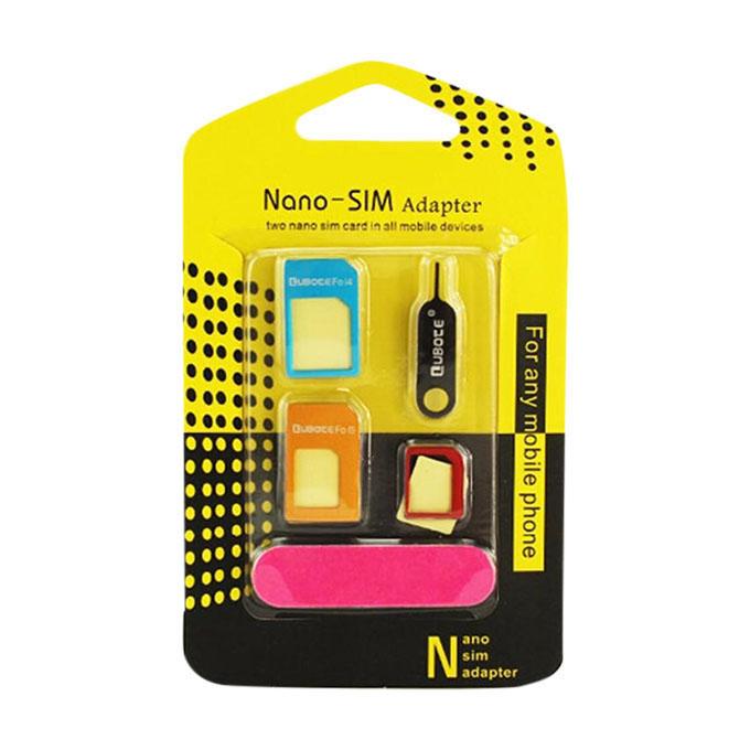5 in 1 metal Nano SIM Card/Micro SIM Card/Standard sim Converter Adapter