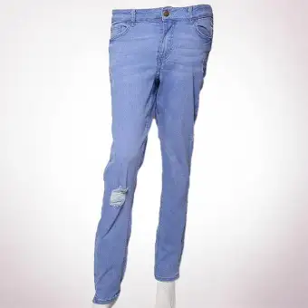sky colour jeans pant