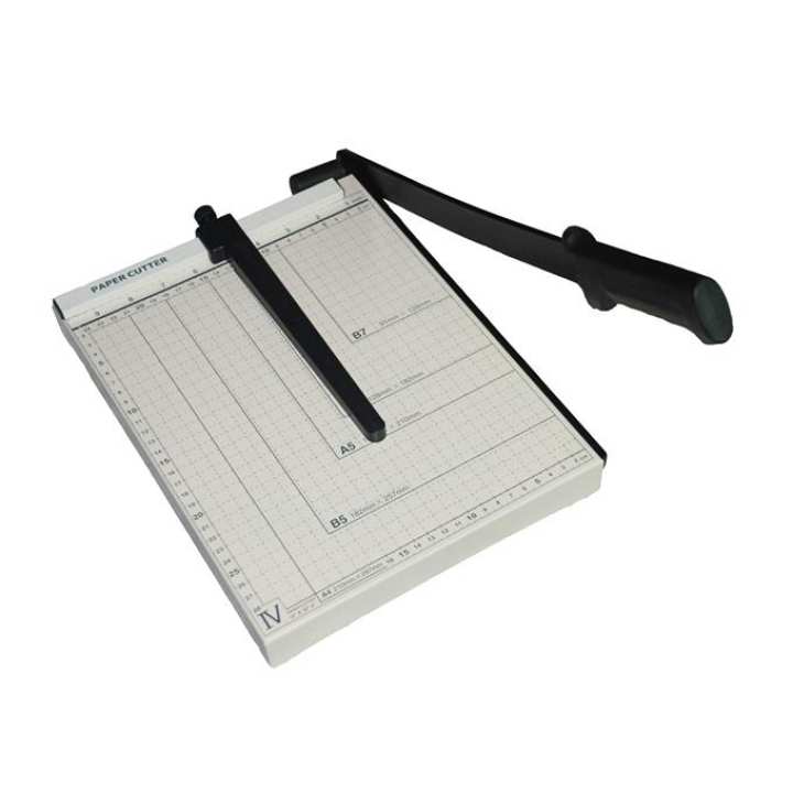 a4 size paper cutter with steel base - white
