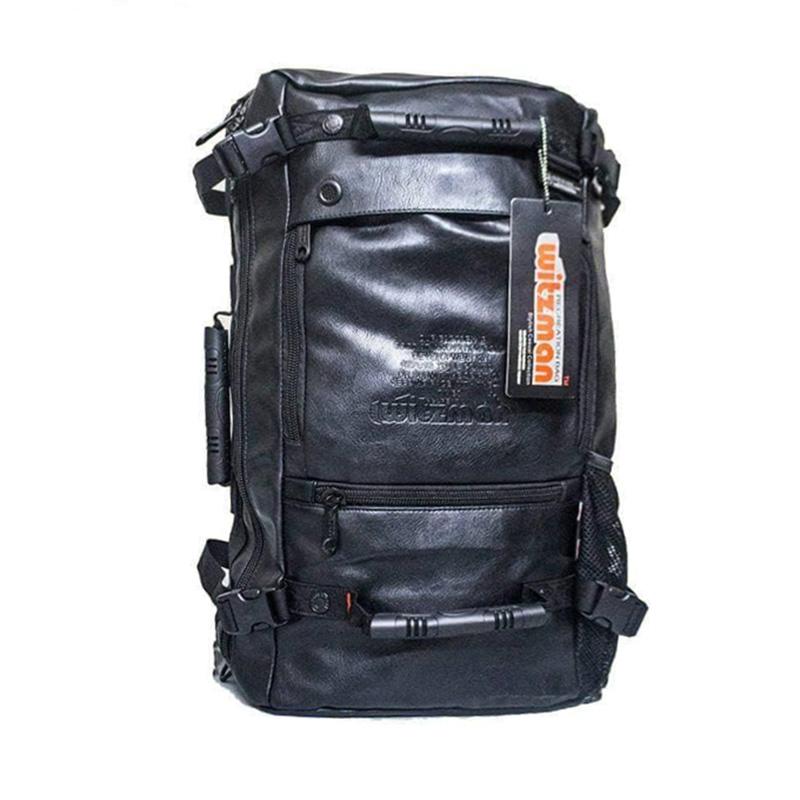 mens black canvas backpack