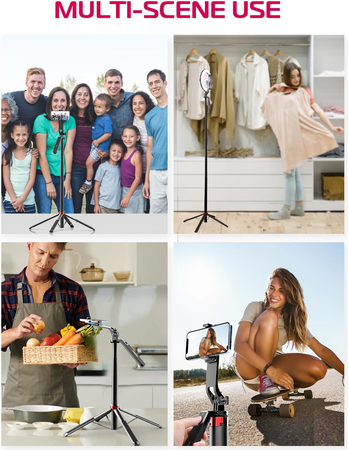 Ulanzi MA09 Bluetooth Remote Control Selfie Stick For GoPro Or Smartphone. 