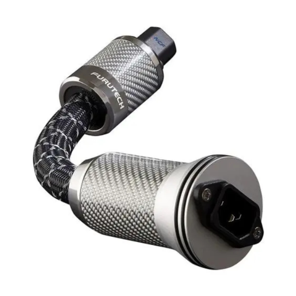FURUTECH Flux-50 NCF Power Filter 30CM Nano Crystal Rhodium Plating Nonmagnetic FI-50R NCF Connector Made in Japan No Box
