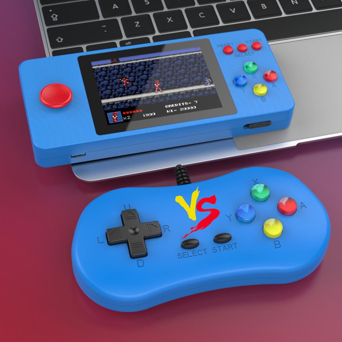 New K9 Video Game Console Handheld Game Player Mini Game Console Built in 500 Classic 8 Bit Games Dual Wireless Gamepad HD/AV Output