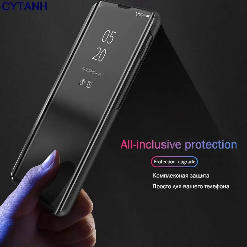 Smart Mirror Flip Case For Samsung Galaxy A20s A20e A20 Case Cover Sumsung Sansung A 20 E S 20e 20s 20a S20a Stand Coque Fundas. 