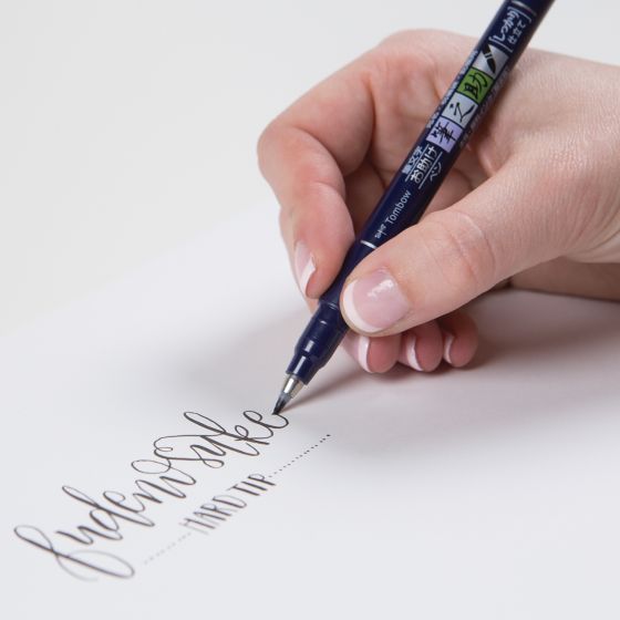 Tombow Fudenosuke Brush Pen Hard Tip , Black150. 