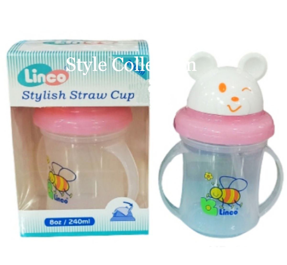 Linco Water pot With 2 different Nipples (6 months+)- 240ml (Thailand). 