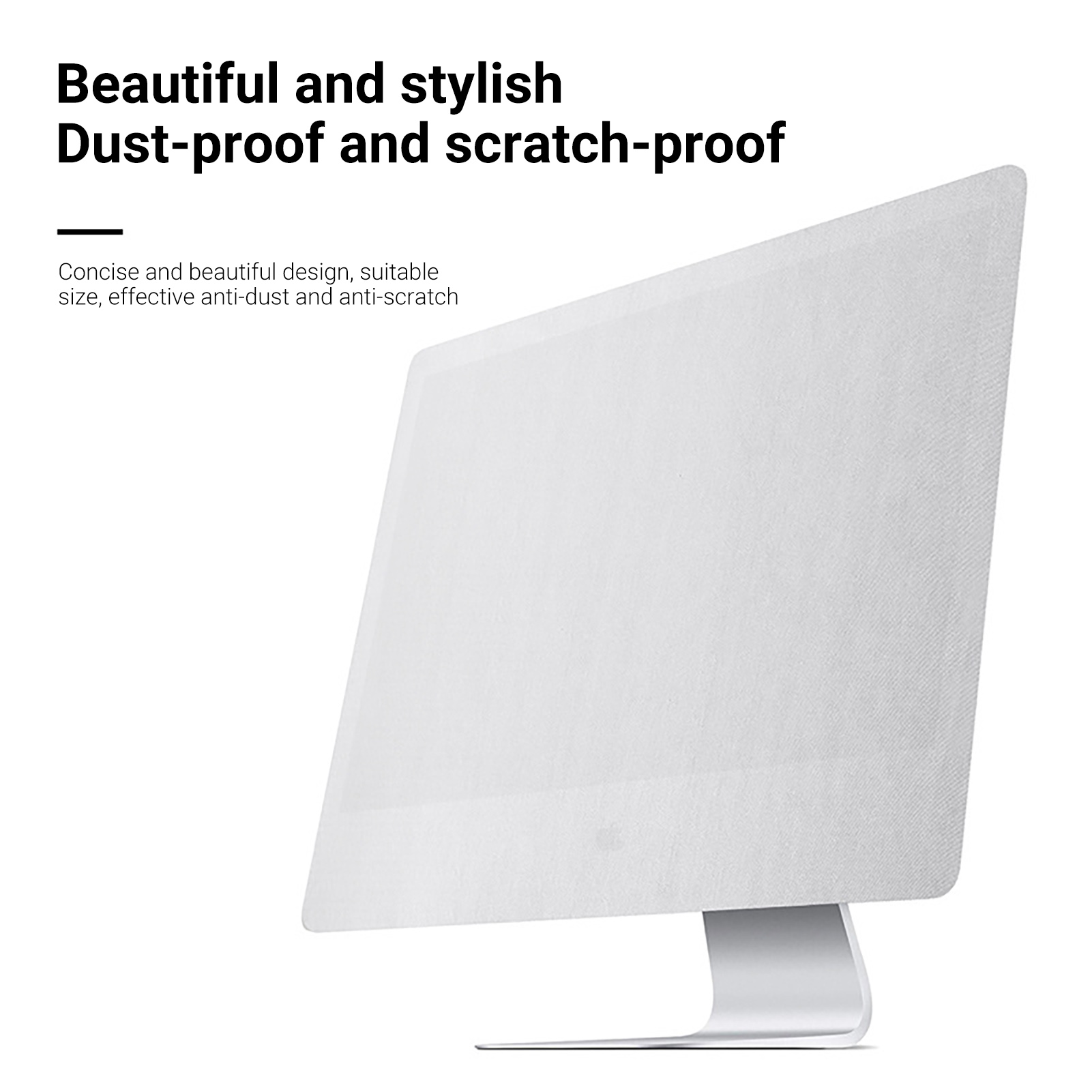 Screen Protector Soft Computer Monitor Solid Color Dust Cover. 