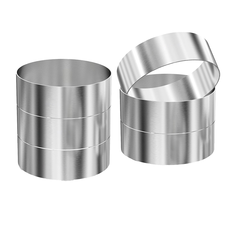 6 Pcs Hamburger Bun Rings,Burger Mold,4 Inch Large Ring Molds for Cooking, for Fried Eggs,Crumpets,Pancakes