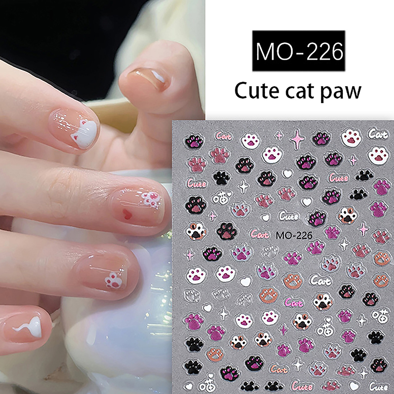3D Animal Cartoon Bunny Nail Stickers Set For Kids Cute Rabbit Nail Decals Cuilei. 