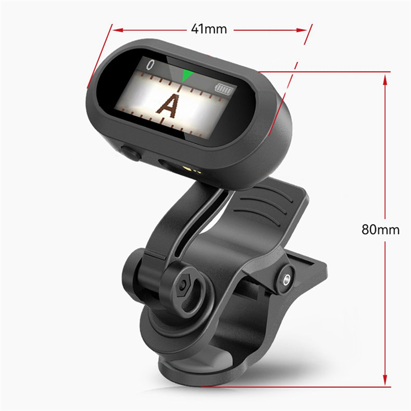 1 Piece AT-800 Guitar Tuner Rechargeable Tempo Metronome Function Electronic Tuner for Guitar Bass Ukulele. 