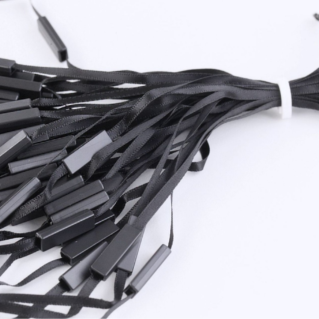 Double insertion satin ribbon, clothing silk ribbon buckle, universal grain hanging tag rope, string rope. 