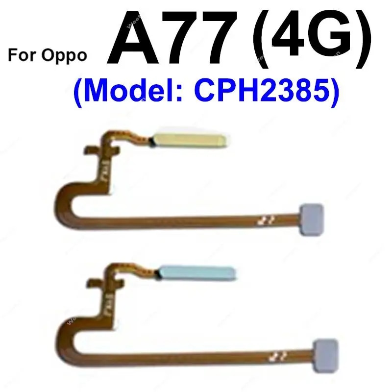 Fingerprint Sensor Flex Cable For OPPO A72 A74 A76 A77 A77S 4G 5G Touch Power Button Finger Print Sensor Flex Ribbon Parts. 