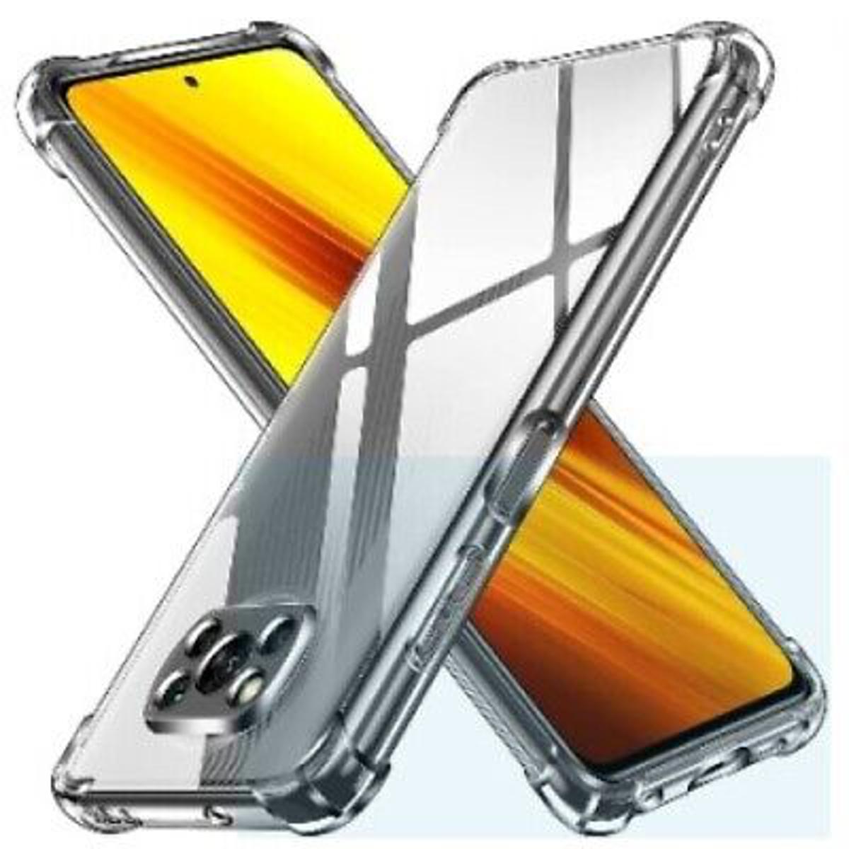 For Xiaomi Poco X3 / Poco X3 Pro / Poco X3 NFC Shockproof Bumper Case with Clear Soft TPU Protective Phone Cover Anti-Scratch