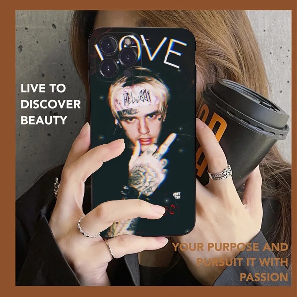 Lil Peep Phone Case Silicone Soft for iphone 15 14 13 12 11 Pro Mini XS MAX 8 7 6 Plus X XS XR Cover. 
