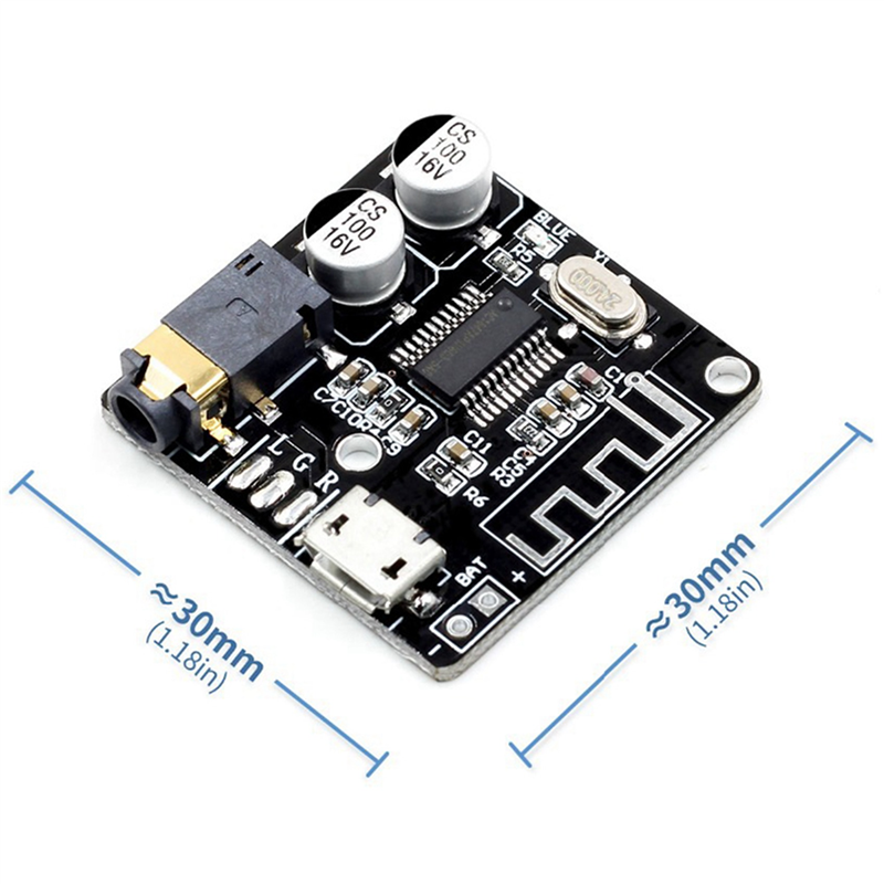 VHM-314 Bluetooth Audio Receiver Board Bluetooth 5.0 MP3 Lossless Decoder Board Wireless Stereo Music Module 30Pcs. 