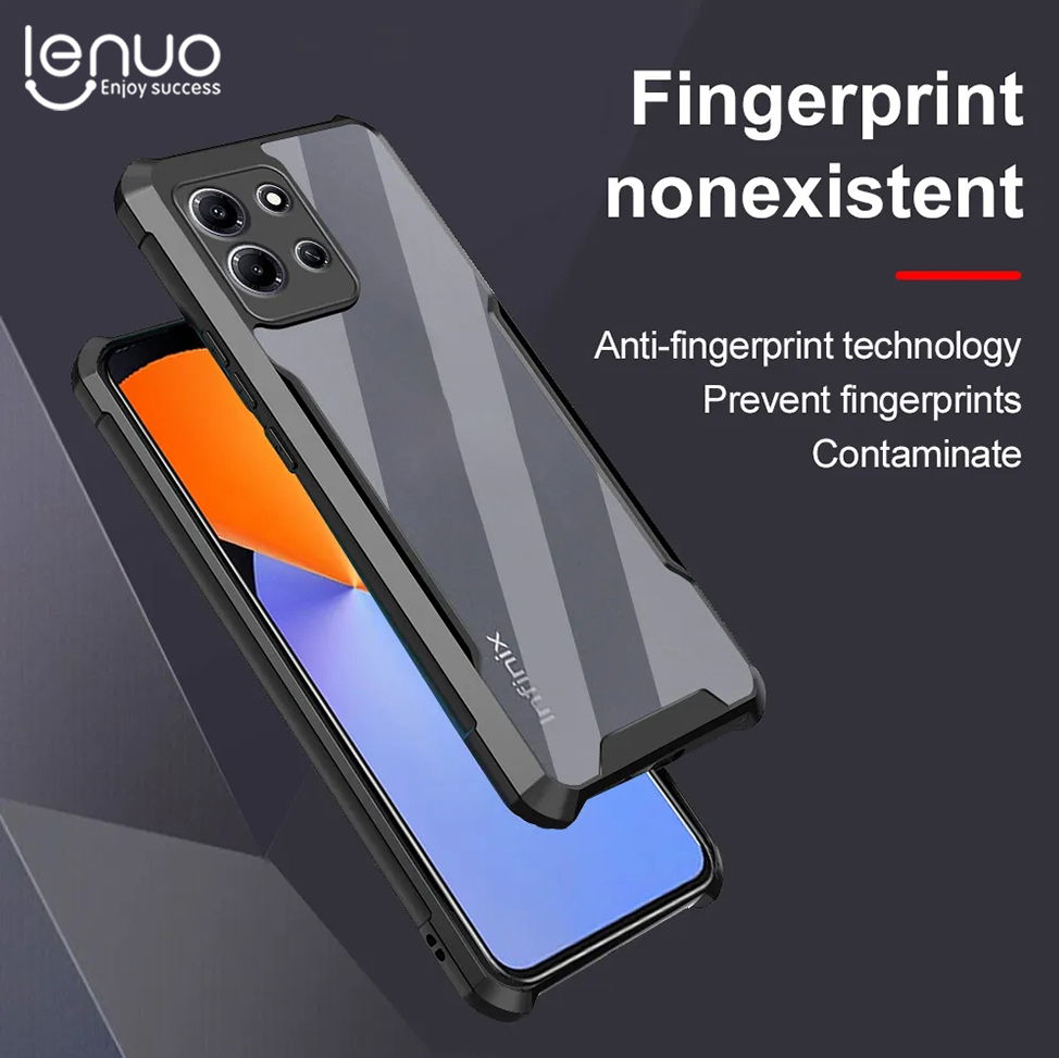 Lenuo Casing For Infinix Note 30 Phone Case Shockproof Transparent Bumper Airbag Phone Cover Case