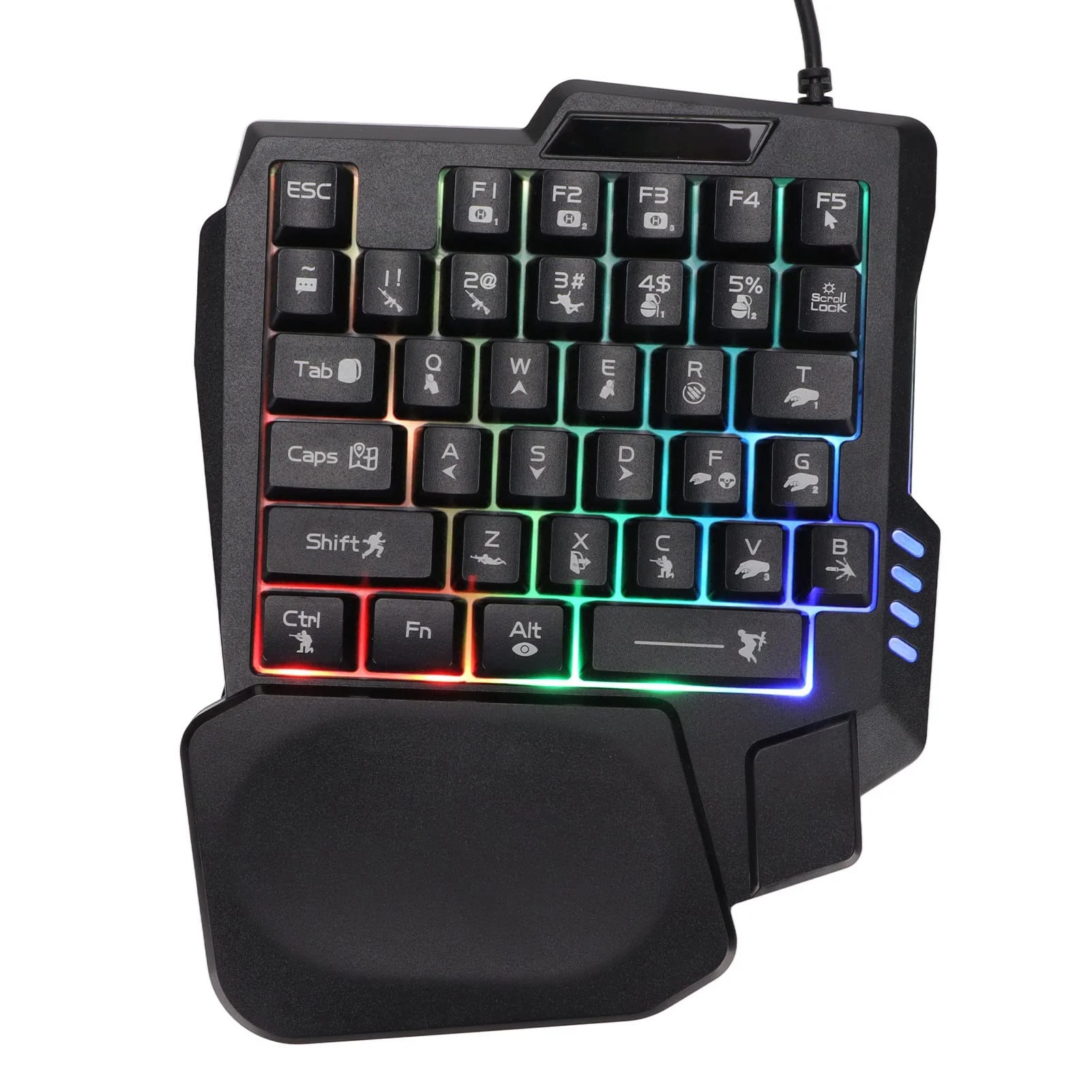 5 In 1 Combo Gaming Keyboard And Mouse Wireless Bluetooth For PC Smartphone PUBG Mobile Game Accessories. 