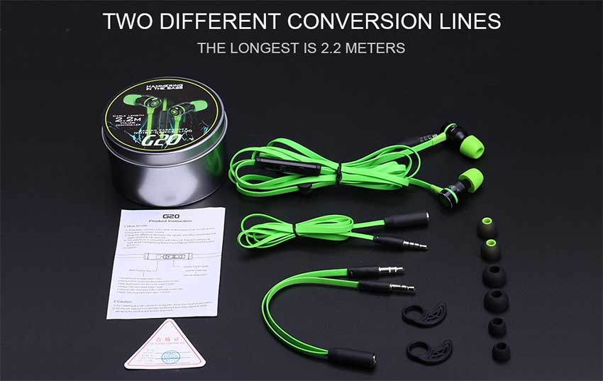 PLEXTONE G20 Inear Earphone With Microphone Wired Magnetic Gaming Headset Stereo Bass Earbuds Computer Earphone. 