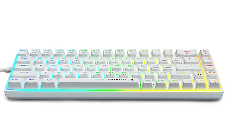 E-YOOSO Z686 Compact Mechanical Keyboard with Customizable RGB Backlit. 