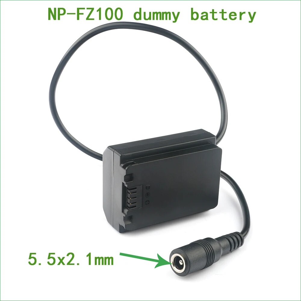 AC-FZ100 USB Type-C NP-FZ100 Dummy Battery Power Adapter DC coupler For Sony Alpha 1 6600 7C 7 7R 7SIII 7R IV 9 II ILME-FX3 FX3. 