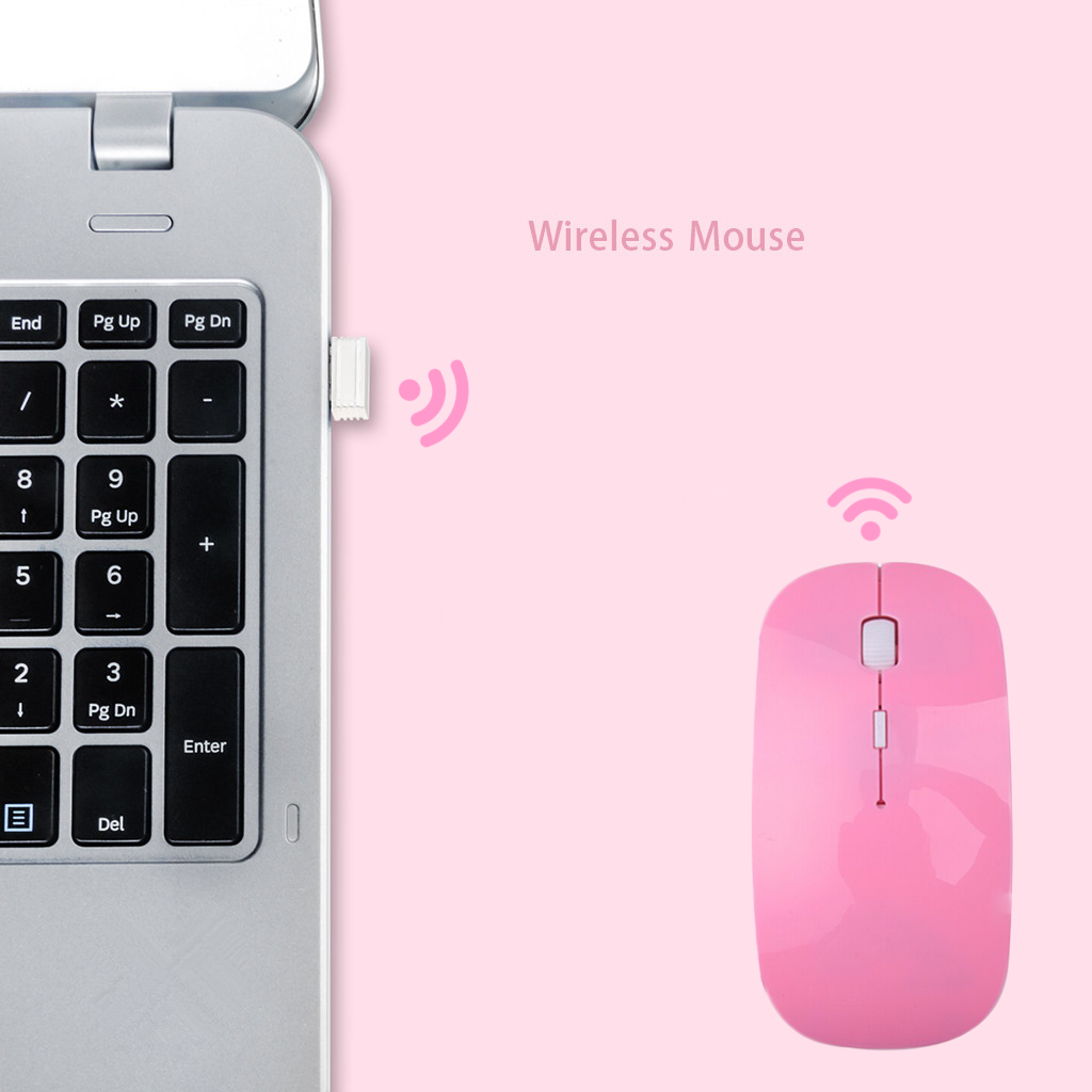 Pink Mouse Wireless Mouse For Girls Mouse For Laptop Mouse For Desktop PC Computer Mouse Wireless M4 Wireless Mouse kitty barbie Mouse For Women. 