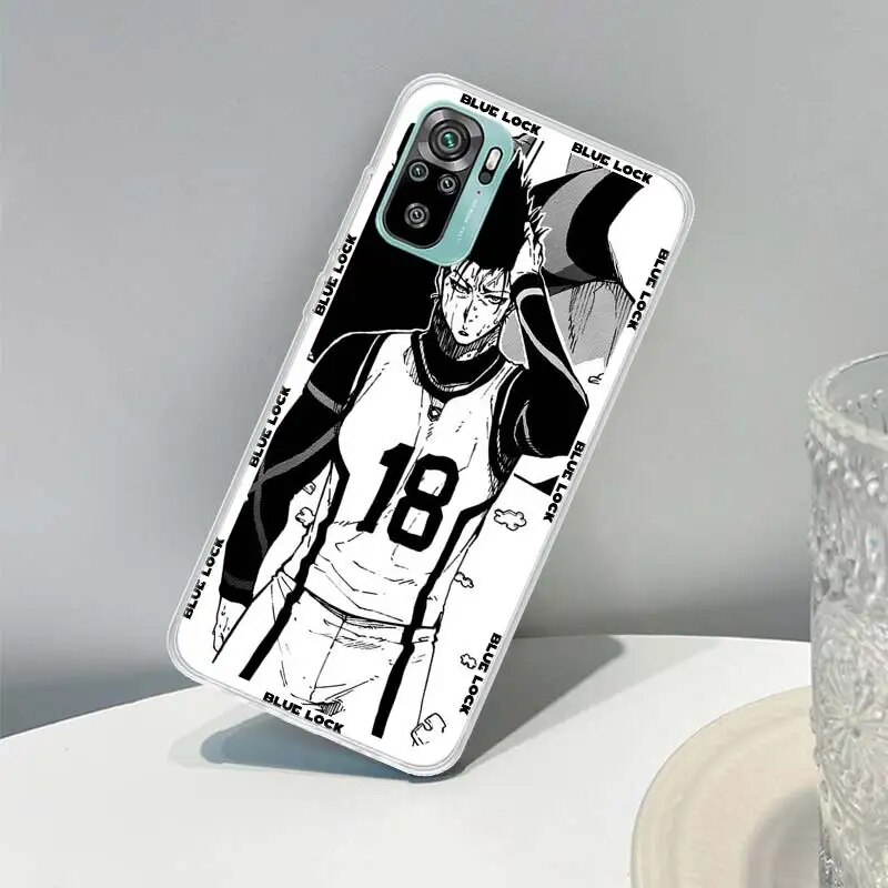 Anime Blue Lock Cover Phone Case for Xiaomi Redmi 10C 10A 10 9C 9A 9 9T 12 12C 8 8A 7 7A 6 6A S2 K20 K30 K40 Pro Coque Phone Cas. 