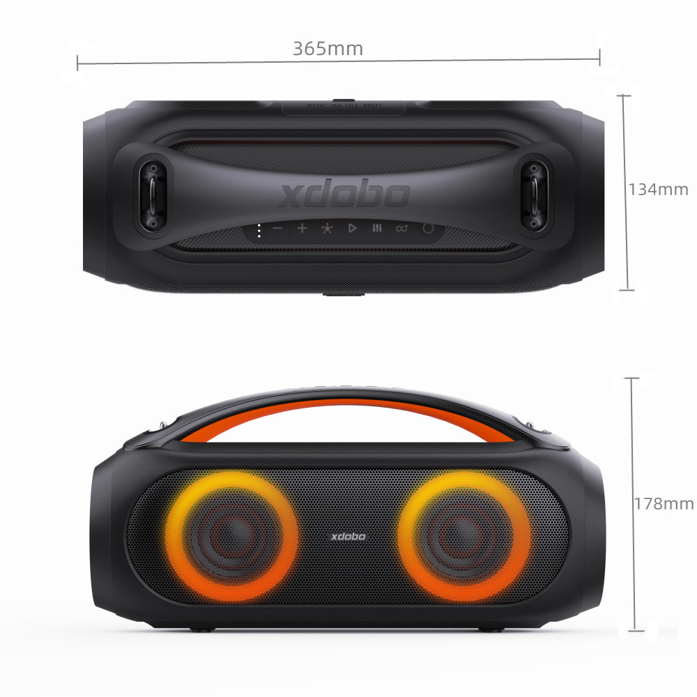 XDOBO Vibe Plus 80W Portable Bluetooth Speaker Wireless Soundbar BT5.0 TWS Sound Box Boombox Audio Player. 