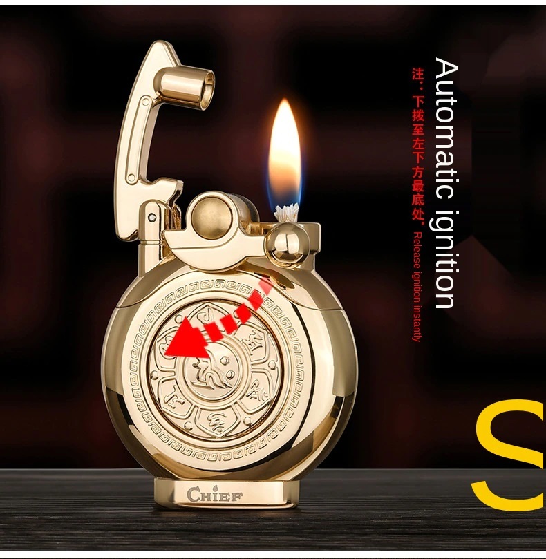 Gadget For Man Unique Gasolin Fire Windproof Kerosene Lighters. 