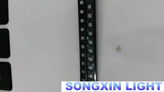 【Hey my home】100PCS/Lot BGR SMD RGB Common Anode Led RGB LED Diode 4-Bin Size:1.6*1.6*0.55mm colorful Red/Green/Blue. 