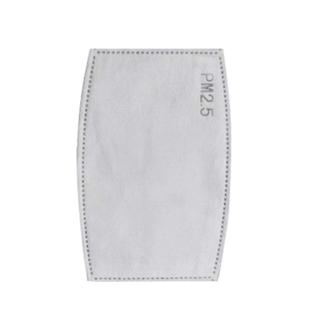 Face Cover Filter PM2.5 Activated Carbon Replaceable Dustproof Filter Protective Equipment. 