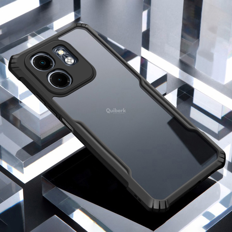 Quiberk for Infinix Smart 9 HD / Hot 50i Case Edge-Reinforced Shockproof Hard Transparent Phone Cover. 