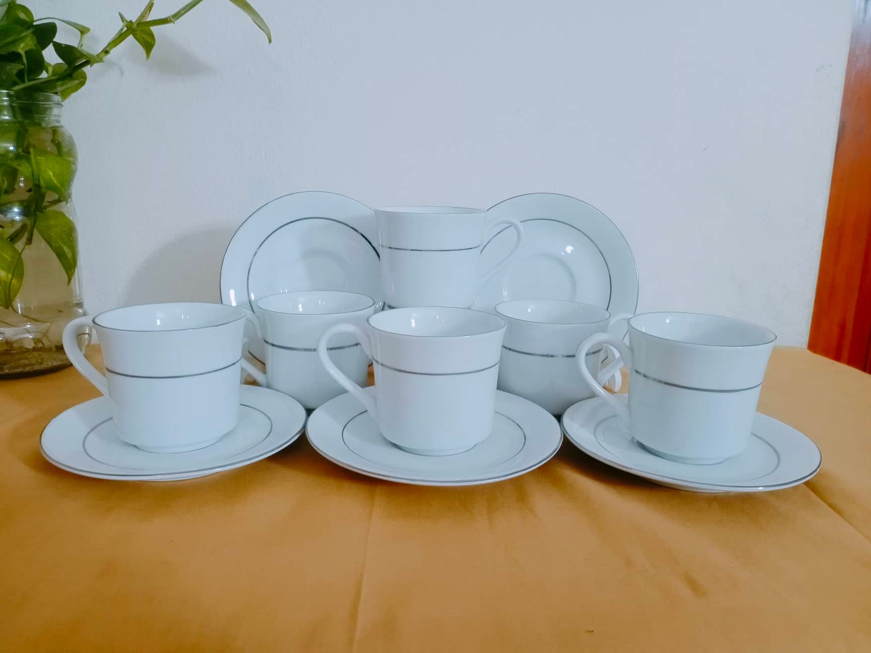 Exclusive Tea Cup Set And Saucers 12 Pcs Ceramic - Elevate Tea Time With A Stylish Set Of Tea Cups And Saucers. 