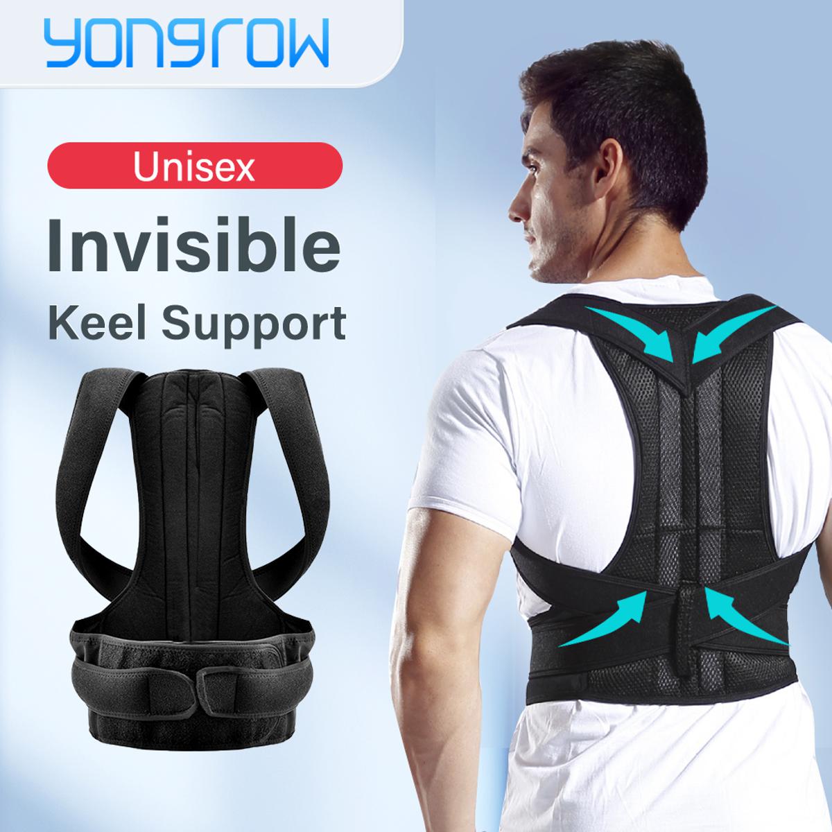 Body Posture Corrector Belt - Shoulder Support Relief And Back Pain Relief  Belt - Adjustable Posture Support Brace For Men And Women