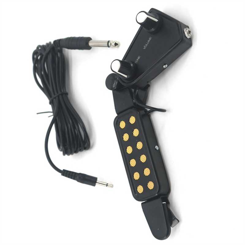Acoustic Guitar Pickup Folk Classical Guitar Pickup LCD Display With 4-band EQ For Folk Guitar Instrument Accessories