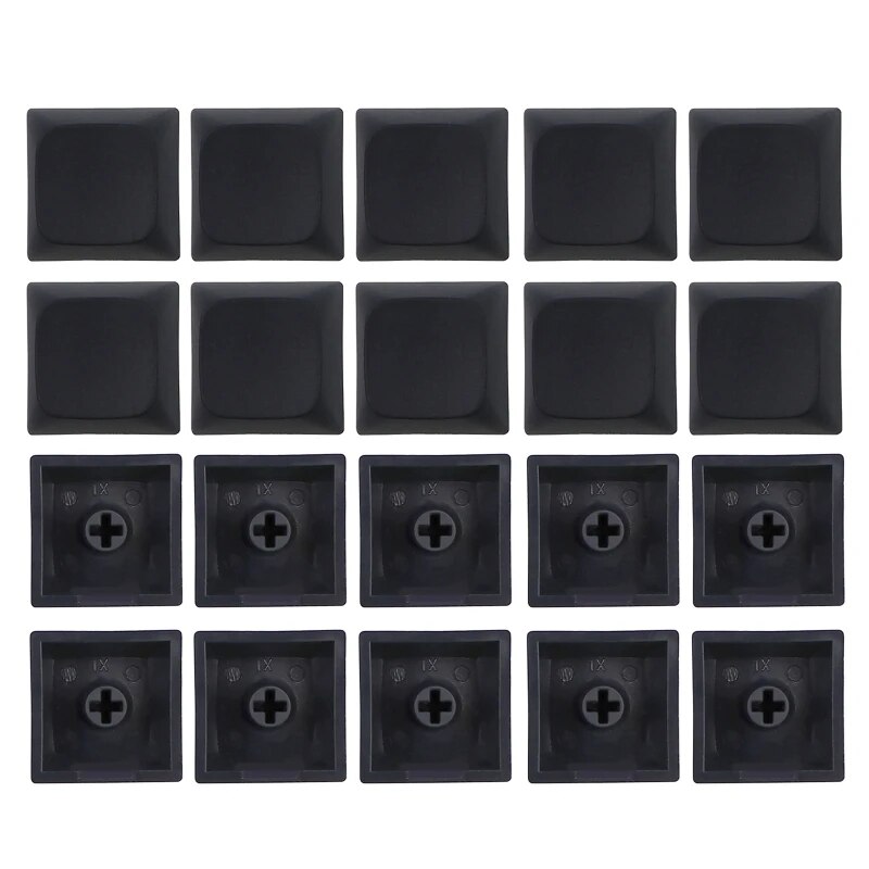20 Keys PBT Keycap XDA Profile 1U Not Engraving Blank Key Cover Unique Character Key Button for Mechanical Keyboard. 