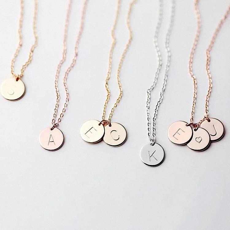 Alphabet Letter Initial Necklace 1 to 