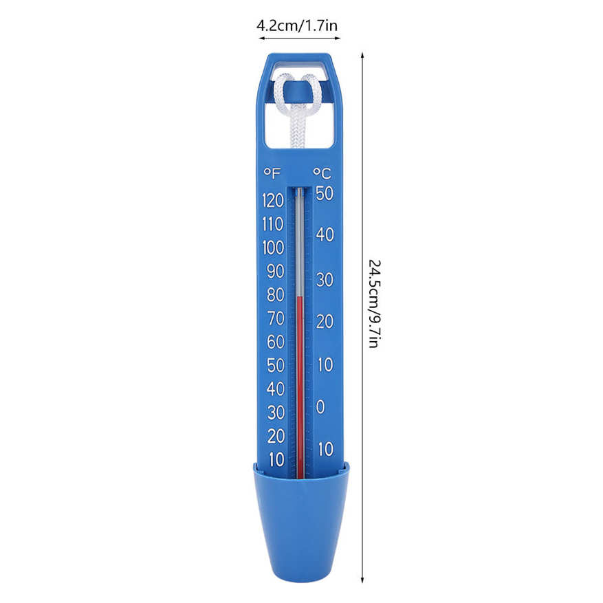 2Pcs 24.5x4.2cm Swimming Pool Floating Thermometer Temperature Meter for SPA Sauna Hot Spring. 