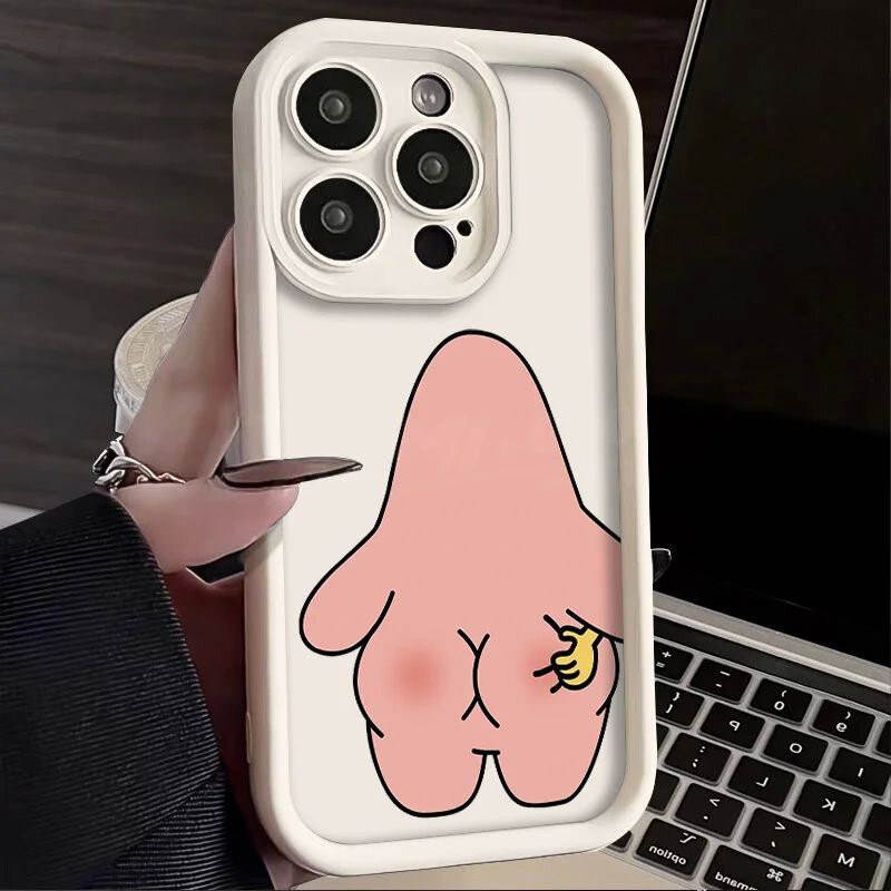 Cute Spongebob Patrick Star Couple Phone Case For Realme C63 C65 C67 C55 C33 C30 C35 C31 C21Y C25Y A60 A18 A38 A58 A57 2022 A52 A72 A92 Casing Cartoon Lens Protection Soft Cover. 