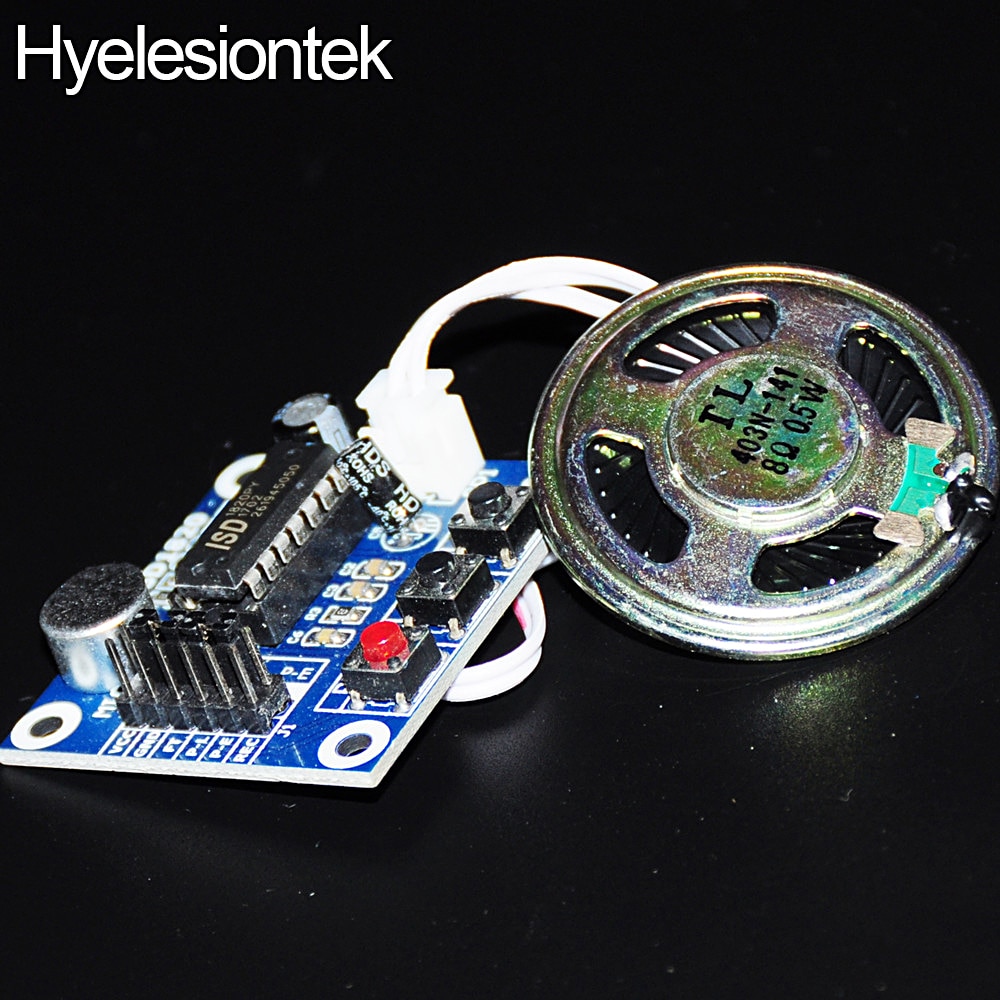 【happy one】Loudspeaker DIY KIT Recording Module ISD1820 For Arduino Speakers Board Recorder Sound Microphone Electronics. 
