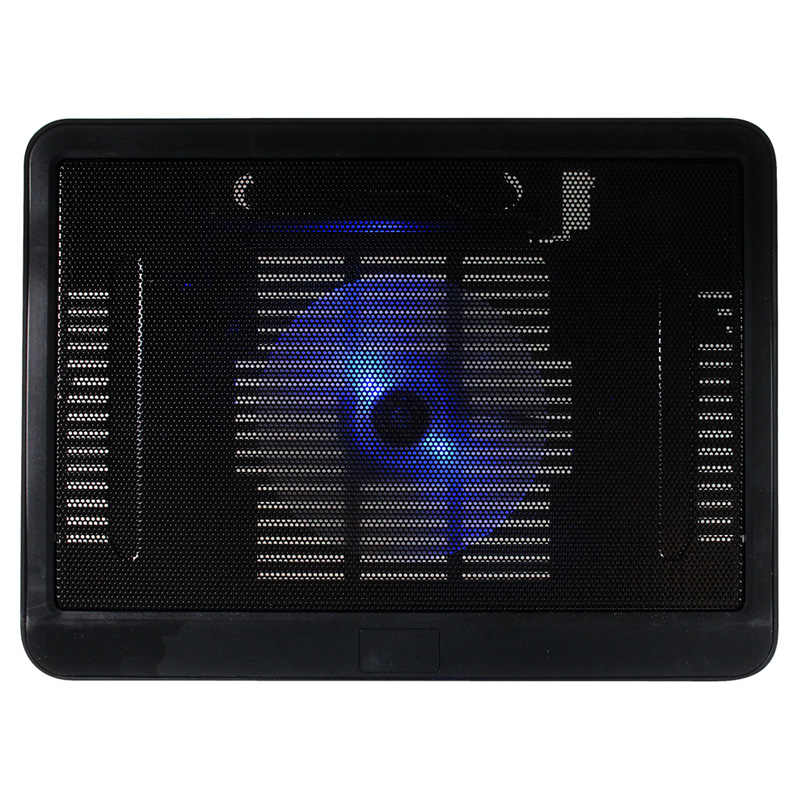 Slim Black Notebook Cooler Stand With Usb Fan Efficient Laptop