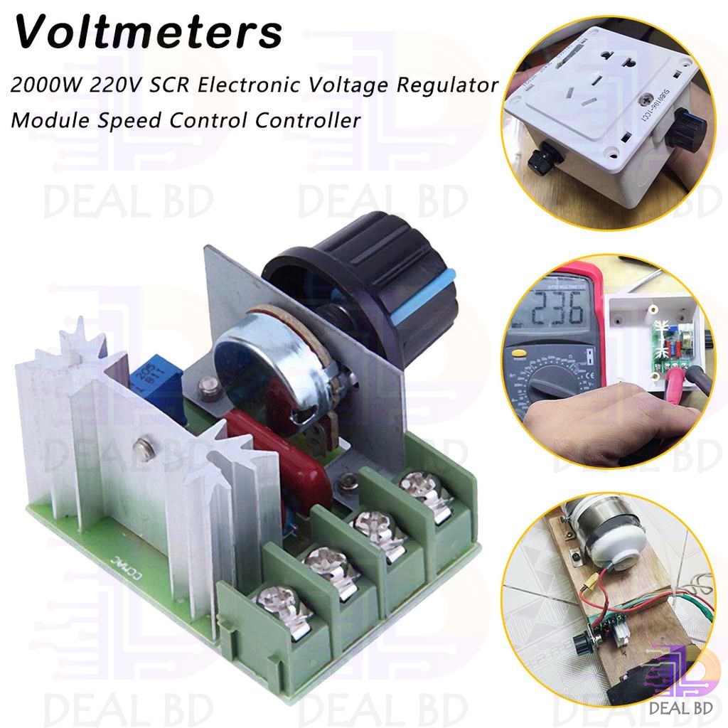 Ac 220V 2000W Scr Voltage Regulator & Motor Speed Controller - Power Bank Circuit. 