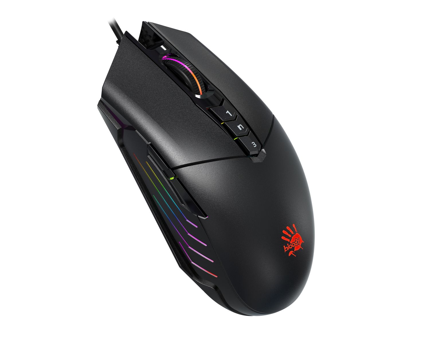 A4TECH Bloody P91s RGB Gaming Mouse - Adjustable 8000 CPI - Metal X glide armor Boot - Customizable RGB - Ultra Core 3&4 Activated. 