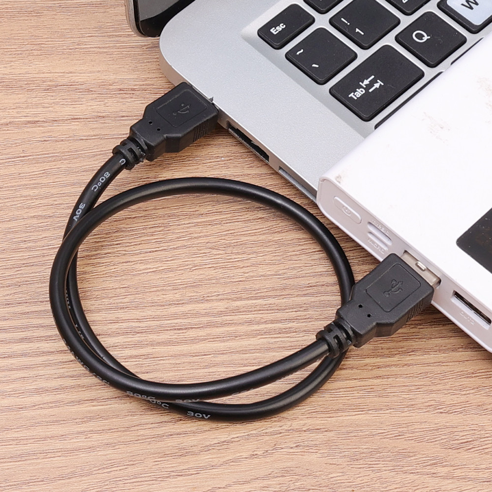 Double Headed USB 2.0 Public To Public Data Cable -High Speed Transmission Data Line -0.45/0.9/1.35/1.8/2.7M -USB Extension Connection Cable -Hard Disk Copy Data Cable. 