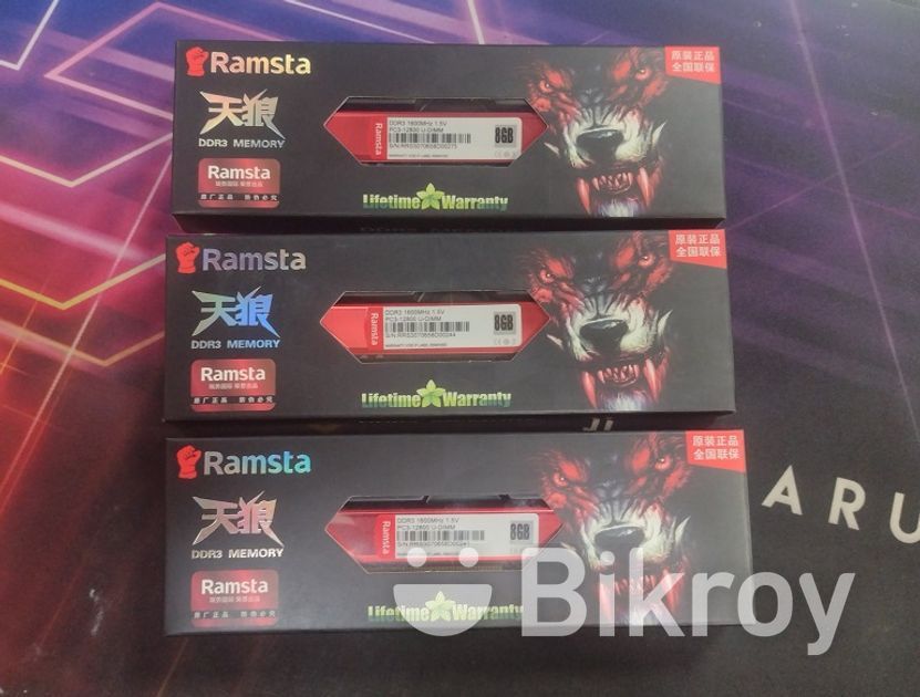 Ramsta DDR4 8GB 2666MHz Desktop  Ram with  Heatsink   life time  Year Warranty. 