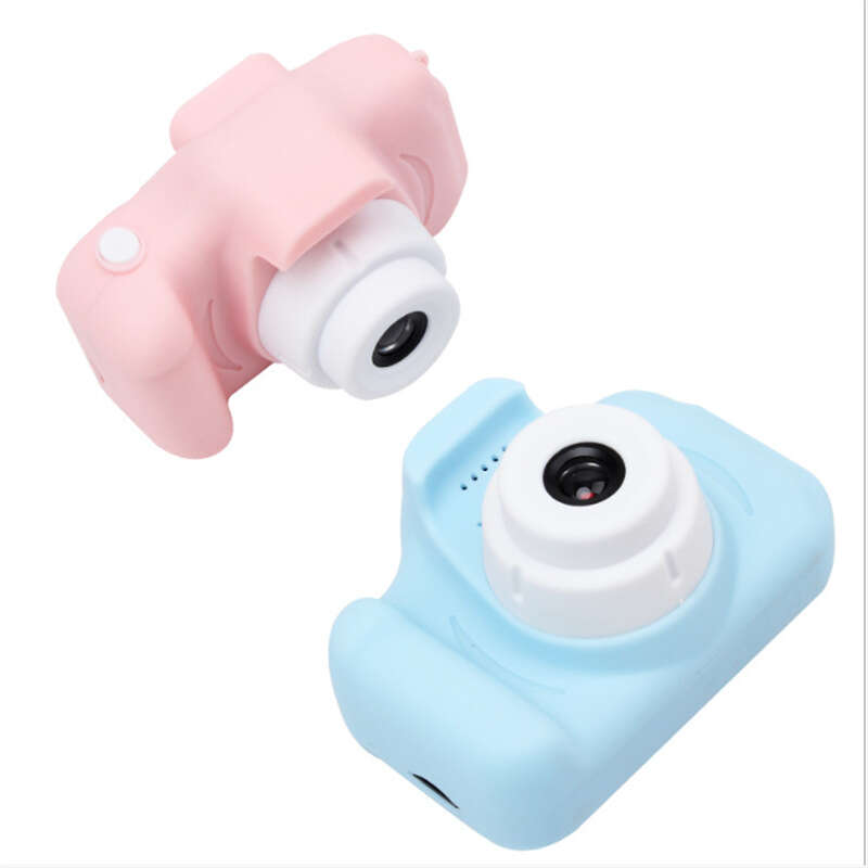 Children's SLR mini camera toy can take photos Pink cute girl gift x2. 