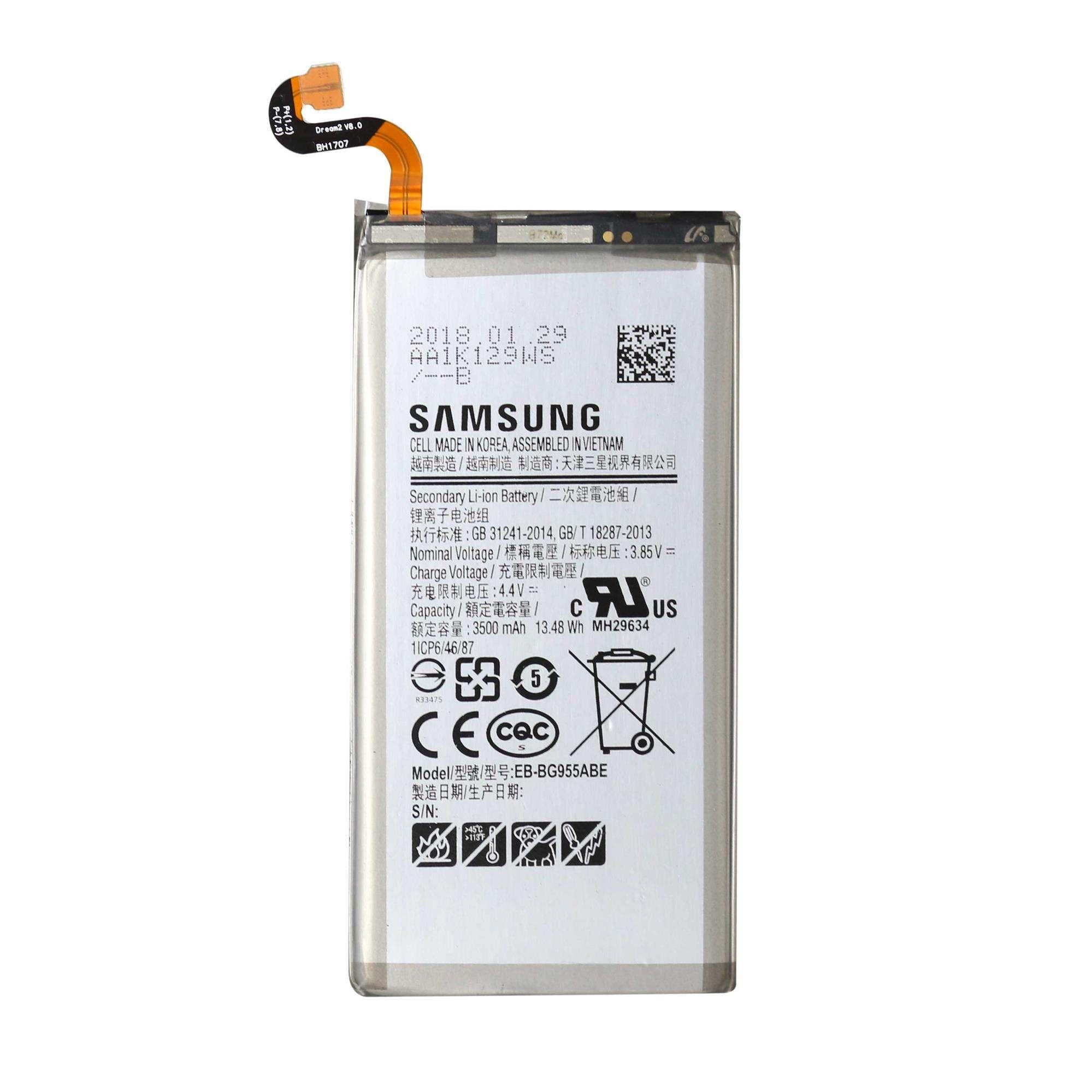 Samsung Galaxy S8 Battery Lithium Polymer Replacement Battery With 3000 Capacity For SM-G950FD, SM-G950W, SM-G950S, SM-G950K, SM-G950L, SM-G9500, SM-G950A, SM-G950P, SM-G950T, SM-G950U, SM-G950V, SM-G950F, SM-G950U1, SM-G950N, SC-02J, SCV36, SM-G950, G950. 
