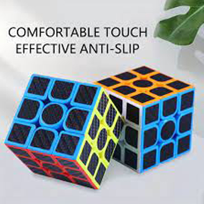 Carbon Fiber Sticker 3x3x3 Magic Cube Professional Speed Cubo Magico Educational Gifts Kids Fingertip Decompression Puzzle Toys