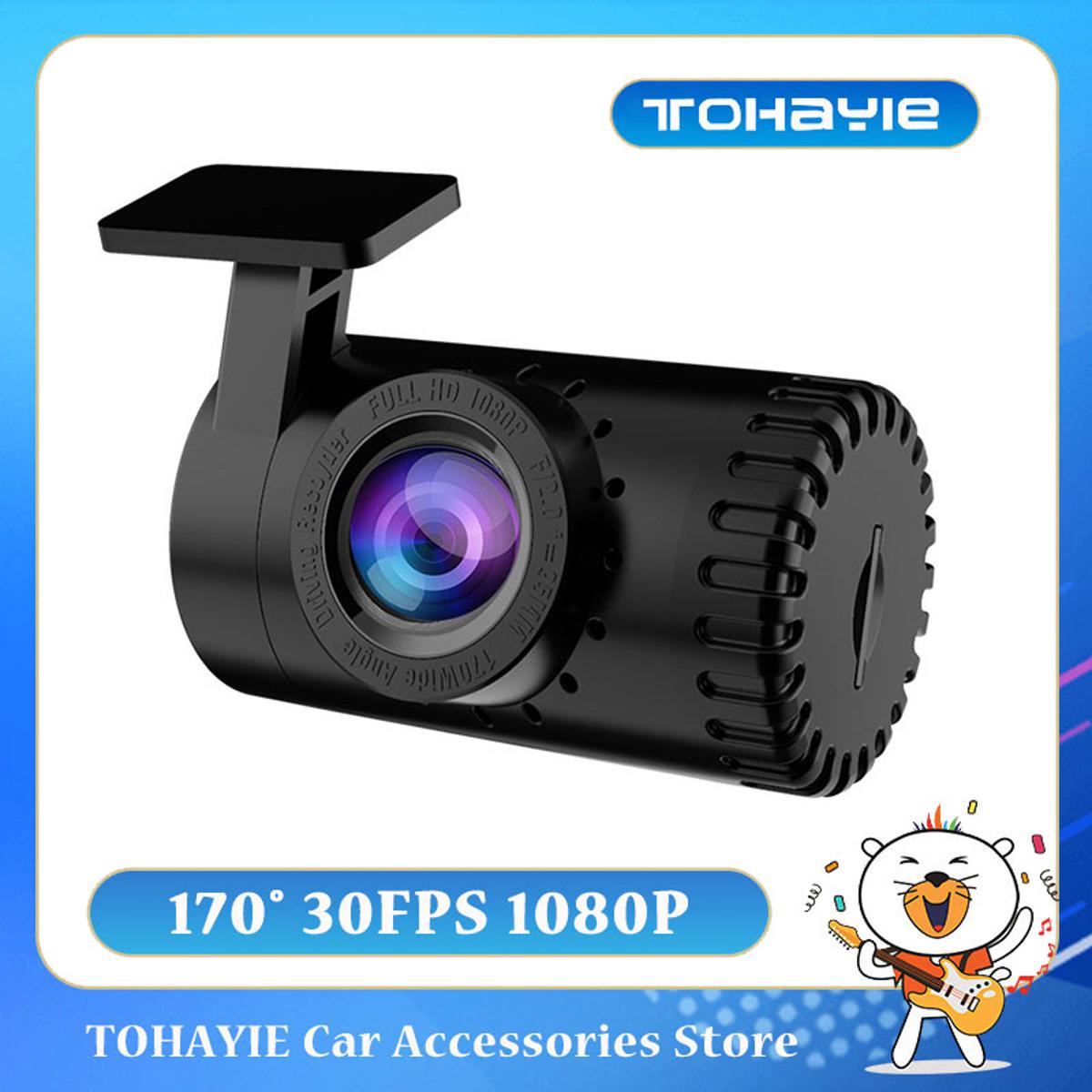 TOHAYIE Android USB Car DVR Dash Camera ADAS 1080P Full HD Video Recorder Night Vision Loop G-sensor 170° Wide Angle Dashcam (with 8G TF Card). 