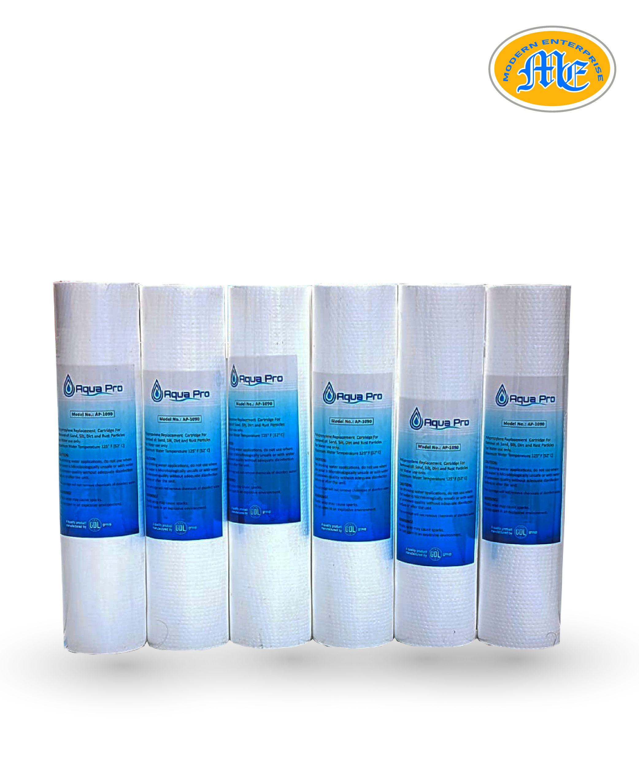 Water Purifier Aqua Pro Premium Quality Sediment Filter Cartridge Package of 6 Pieces.